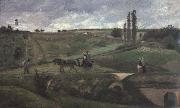 Camille Pissarro The road to Ennery,near Pontoise La route d-Ennery pres de Pontoise oil painting reproduction